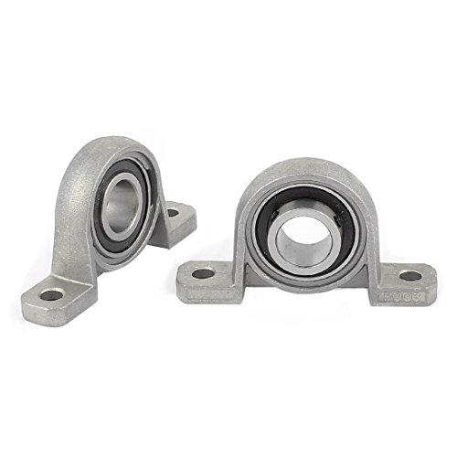Cojinete KP003 de brida 17mm con soporte vertical de almohada para eje de motor y poleas 3