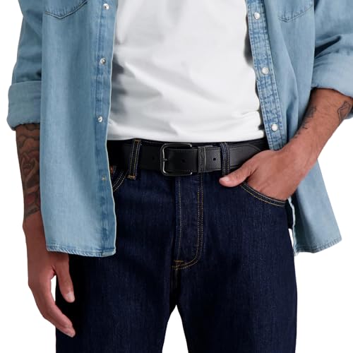Image of Levi's Leather Men's Levis 40Mm Reversible Belt With Brushed Silver Buckle