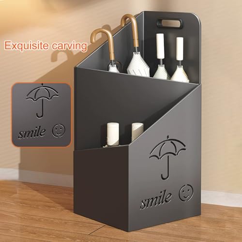 Porte-parapluies en métal robuste antidérapant et stable pour cannes