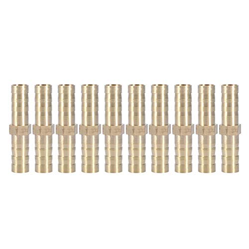 Marhynchus Outil de Connecteur de Tuyau, Connecteur Droit à Deux Voies, Droit pour Raccordement de Tuyaux(8mm 10pcs)
