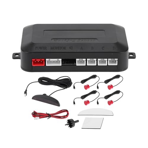 Motoforti Système Universel De Radar De Recul Pour Voiture Avec Alarme De Capteurs De Stationnement De Recul, Rappel De Buzzer De Distance De Détection 4...
