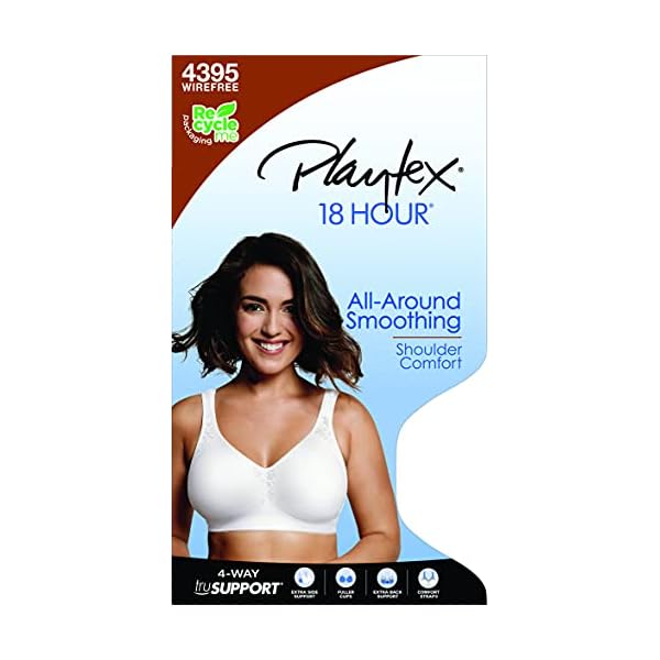 Playtex-Womens-18-Hour-Seamless-ComfortFlex-Wire-Free-Bra-US4395 Playtex Women's 18 Hour All-Around Smoothing Wireless Bra US4395