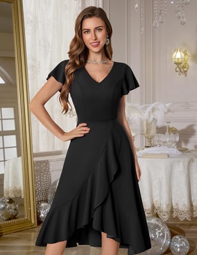 Image of DRESSTELLS Women's Cocktail Dresses 2026, Formal Fall Wedding Guest Dress