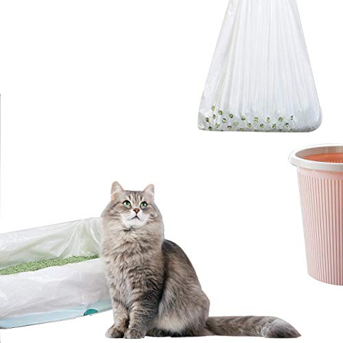 Manfâ Bolsa de Filtro de residuos de Arena para Gatos 3 Paquetes (21 Bolsas), Basura 8 Bolsas como Regalo (medium915 * 457 * 0.032 mm)
