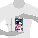Felix KnabberMix Picnic Party Katzensnack, Knusper-Leckerlie mit 3 Geschmacksrichtungen, 8er Pack (8 x 60g)