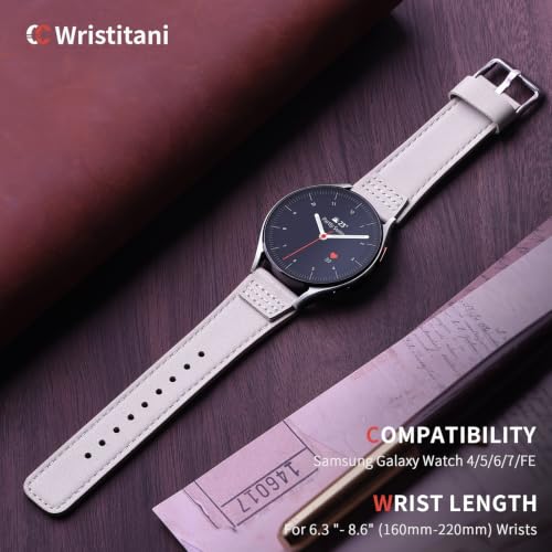 Image of Wristitani Leather Strap for Samsung Galaxy Watch Ultra /9 /8 /7 /6 /5 /4