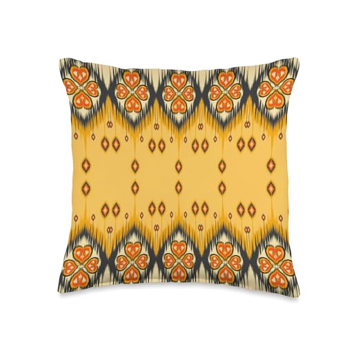 Indonesian Batik Throw Pillow