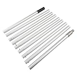 Moliuoly Barra telescópica de aluminio ajustable de 12 pies con 9 segmentos para limpiar techos altos y otras áreas de difícil acceso.