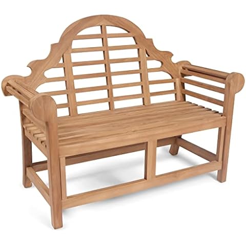 Marlborough Teak 120cms 4ft Lutyens Style Garden Bench For Your Patio Cover