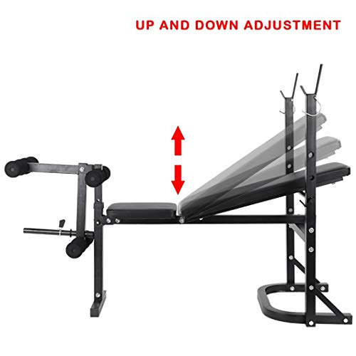Olympic Weight Benches, Adjustable Weight Benche Set Multifunctional Weight-Lifting Bed Weight-Lifting Machine Fitness Equipment【US in Stock】