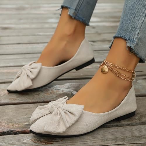 Women's Ballet Flats Comfortable Casual Dressy Shoes,Work Flats Office Shoes Pointed Toe Flats for Women Flat Shoes3
