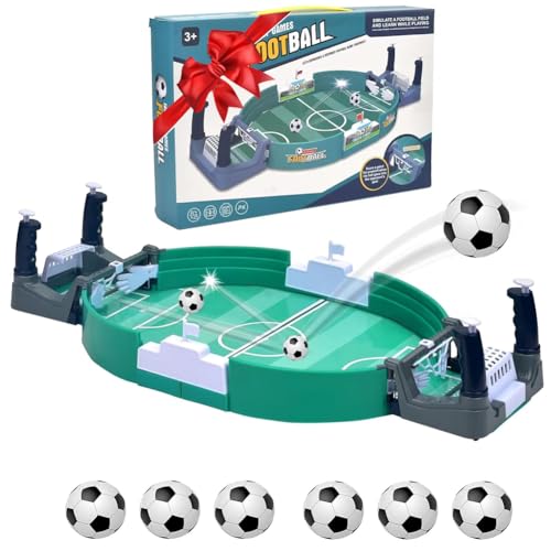 Tutamaz Interaktives Tischfußballspiel, Table Soccer Tischfussball Kinder Mini Tischkicker Spielzeug Tisch Fußball Kit