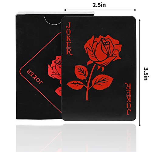 Joyoldelf Playing Cards, Waterproof Deck Of Cards With Unique Pattern & Flower Backing, Pvc Poker For Party, Game And Magic #TOP6