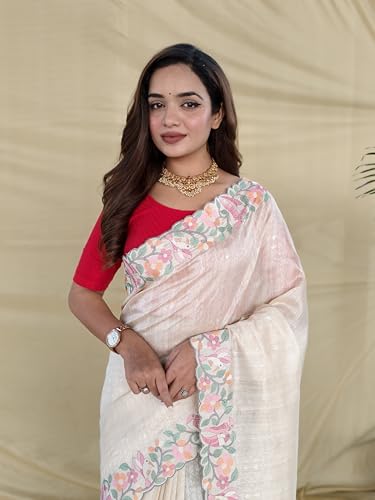EVASHTRA kanjivaram silk saree in tussar silk – image 3
