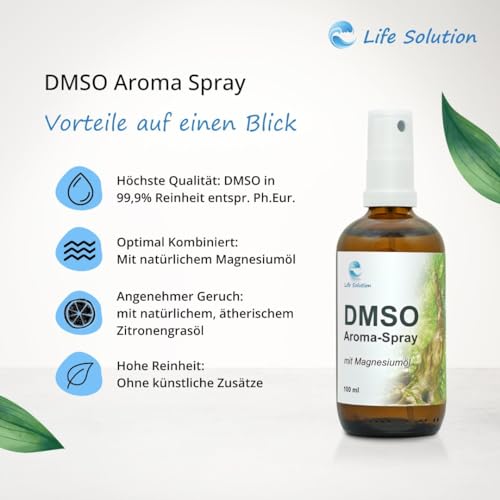 DMSO-Spray Life Solution – Dimethylsulfoxid 99,9% mit Magnesiumöl