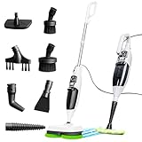 Elev8 Prestige Electric Steam Mop – 15-in-1 Detachable Floor Scrubber with 3 Steam Modes – Electric Mop for Hardwood Floors, Kitchen Hoods & Worktops Cleaning