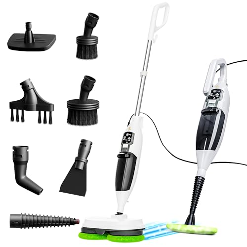 Elev8 Prestige Electric Steam Mop – 15-in-1 Detachable Floor Scrubber