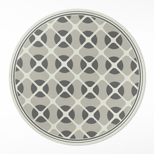 Tapis vinyle résistant à la rayure ø70 cm lavable pour une maison moderne - 2