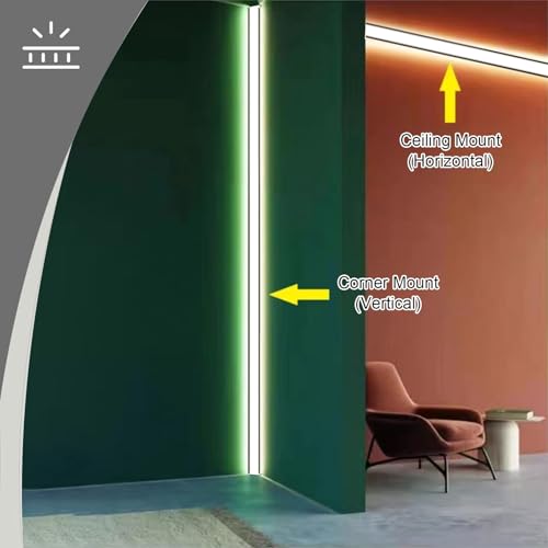 Moldura de corona de aluminio con canal LED e iluminación indirecta de techos 3