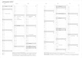 Terminer A5, Leder schwarz 2026: Schwarzer Terminkalender mit hochwertigem Kunstledereinband. Wochenplaner mit Zitaten und Lesebändchen. Taschenkalender 2026 zum Planen von Terminen.