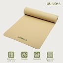 GURKHA 8mm Extra-Cushioned TPE Yoga Mat + Support Pad Combo| Carry Bag |Non-Slip Performance Mat for Yoga, Pilates, HIIT & Home Workouts | Joint support Combo for Men Women - Raw Earth | 6X2 + 2X1 ft gallery image