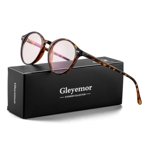 Image of Blue Light Glasses for Men Women, Vintage Round Frame Eyeglasses | Blue Light Blocking Glasses, Lightweight TR90 Frame, Work Gaming Daily Screen Office Computer Use
