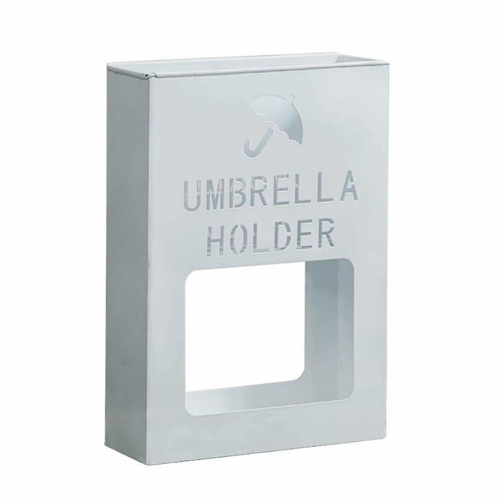 Porte-parapluie en métal haut de gamme au design rectangulaire épuré pour hall d'accueil