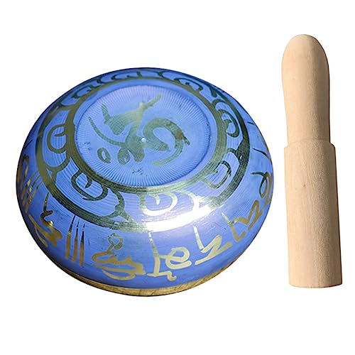 Toddmomy 1Set Singing Bowl Meditation Sound Bowl for Yoga Mindfulness Relaxation and Chakra Healing with Stick Portable Durable Design