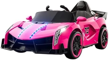 Mini Carro Elétrico Infantil 6V Rosa BW404RS com Controle Remoto