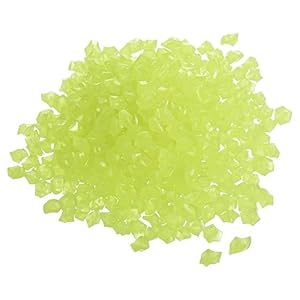 Sourcing Map 1000Stk Leuchtende Kieselsteine aus Harz