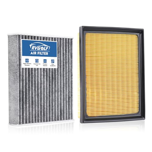 Image of Engine+Cabin Air Filters Fit for 2016-2018 RAV4 2.5L, 2010-2015 Prius 1.8L | All Only Fit Hybrid, Not Gas, 17801-37020, CF10285, 99% Filtration Efficiency, Easy Install, Odor control, Great Value