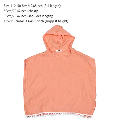 Toddmomy Crianças Roupas de Verão Com Capuz Maiô Encobrir Manto de Algodão para Meninos E Meninas de