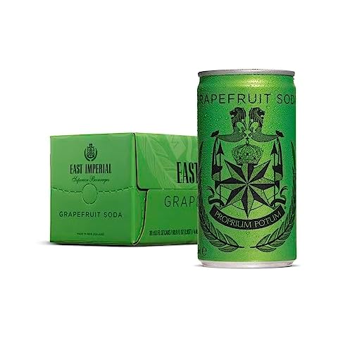East Imperial Premium Grapefruit Soda, Cans, No Artificial Sweeteners, Flavorings or Preservatives, 6.1 Fl Oz (Pack of 10) Cover