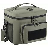 HSD Tactical Lunch Bag - Insulated Cooler, Lunch Box with MOLLE/PALS Webbing, Adjustable Padded Shoulder Strap, for Adults (Ranger Green)…