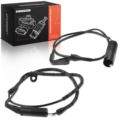 A-Premium Front and Rear Disc Brake Pad Wear Sensors Compatible with BMW E39 Series 525i 2001-2003, 528i 1997-2000, 530i 2001-2003, 540i 1997-2003, M5 2000-2003, 2-PC Set