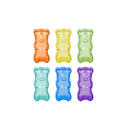 Gnawsome Mordillo con Chirriador Oso Goma Mediano 4" Pack de 4 miniatura 2