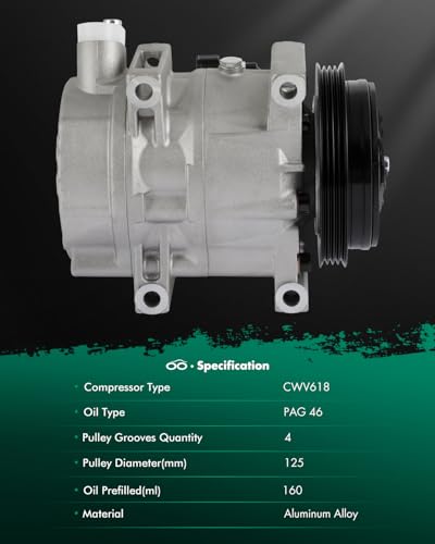 Image of SCITOO AC Compressor for INFINITI for Q45 4.1L 1997-2001 | Fast Cooling, Ultra Low Noise (≤72 dB)Air Conditioner Compressor with Clutch, Easy Installation, 8308145010 926006P301