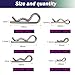 Ironking 90 Pcs 6 Sizes Stainless Steel Hitch Pin Clip R Clips Retaining Pins Tractor Cotter Pin Hair Pin Assortment Spring Clip Retainer Pins Kit for Hitch Pin Lock System, Trucks, Engine Repair