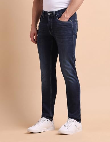 Image of U.S. Polo ASSN. Denim Jeans for Men - Slim Tapered Fit, Mens Jeans for Office & Regular Wear