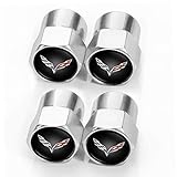 Metal Car Tire Valve Stem Caps Replacement for Corvette C1 C2 C3 C4 C5 C6 C7 C8 Racing 1LT 2LT 3LT Vehicles Car Wheel Caps car Accessories