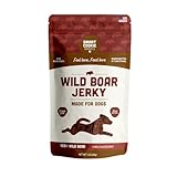 Smart Cookie 100% Wild Boar Jerky Dog Treats - Single Ingredient Hypoallergenic Training Treat Strips for Dogs and Puppies with Sensitive Stomachs - 100% Boar Meat, Grain Free, Made in USA - 3oz