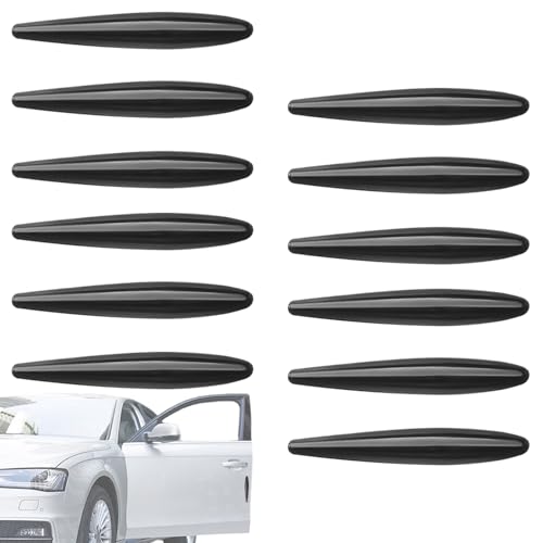 車ドアエッジプロテクター - 12個 サイドドアガード - 衝突防止 トリム 装飾 エクステリア アクセサリー SUV・トラック・セダン用 狭小スペース 駐車場 ガレージ 日常運転用