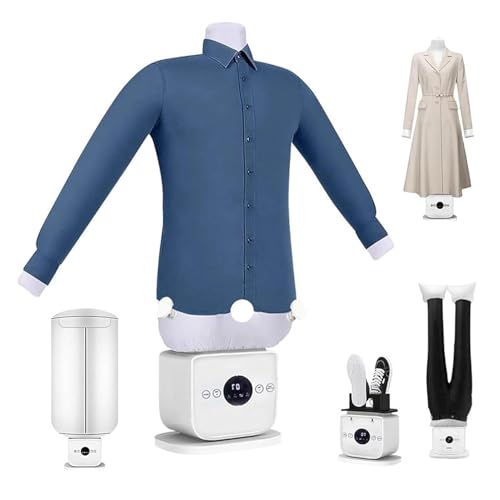DPLWJPP Secadora y Planchadora Automática Planchadora Táctil con Forma Humanoide Secadora a Vapor Inteligente Plancha Plegable Armario Vapor Temperatura Constante