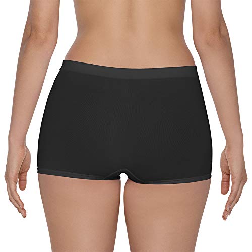 Caleçon Sem Costura, Hanes, Feminino, Preto, G