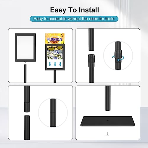 Porta Carteles Ajustable Relx de Suelo 8.5x11 para Eventos Comerciales 8