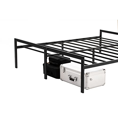 Mofesun Metal Bed Frame King - Black Metal Platform Bed 14 Inch With Storage, Heavy Duty Easy Assembly No Box Spring Needed (King) #TOP2