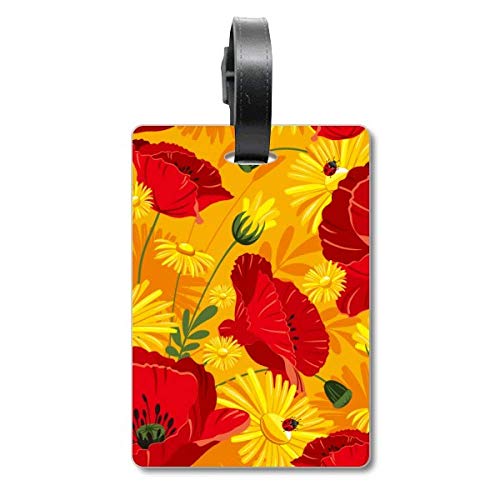 Étiquette bagage fleurs de maïs anti-perte pour sac de voyage
