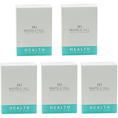 Marble Hill Health Scrub 5 Pack Antifungal Tea Tree Oil Soap Bar Deep cleansing for Acne, Athletes Foot, Ringworm, Toenail Fungus and Body Odour. Promotes Healthy Feet,Skin , Nails. Formulated by Medical Doctor Cover