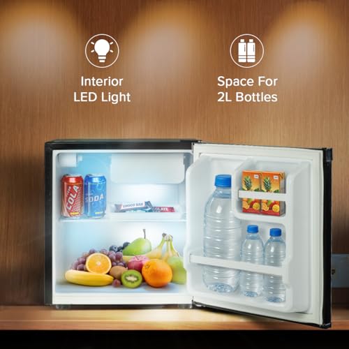 Image of Blue Star Bluestar 45 Ltr, 2 Star, Mini Refrigerator with Freezer, Direct Cool,Black