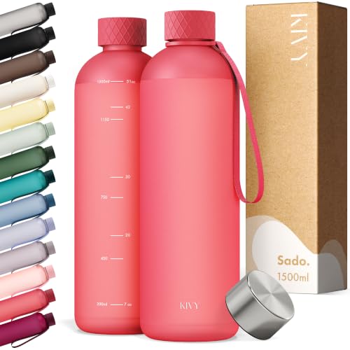 KIVY Large Water Bottle 50oz Tritan - Lightweight & Shatterproof - BPA Free